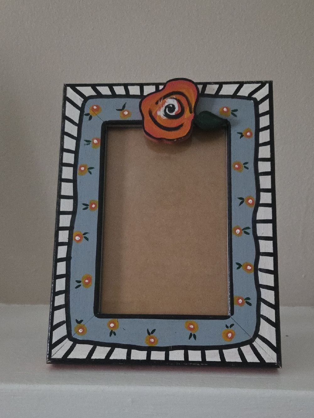 Anita Rosenberg Vintage Handpainted Photo Frame